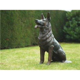 Statuie de bronz moderna Sitting dog