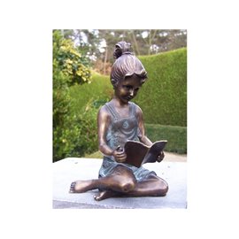 Statuie de bronz moderna Reading girl