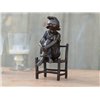 Statuie de bronz moderna Girl sitting on chair